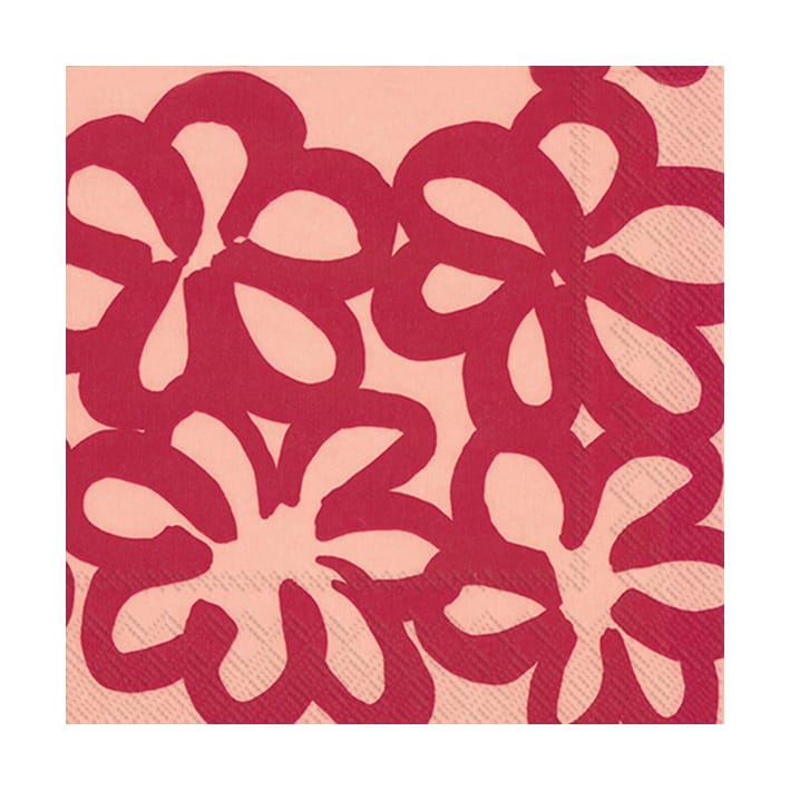 Riesenblume Serviette 33x33 cm 20er-Pack - Rose - Marimekko