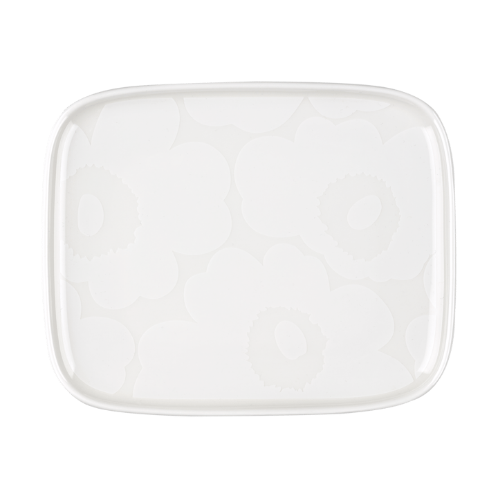 Unikko Teller 12 x 15cm, White Marimekko