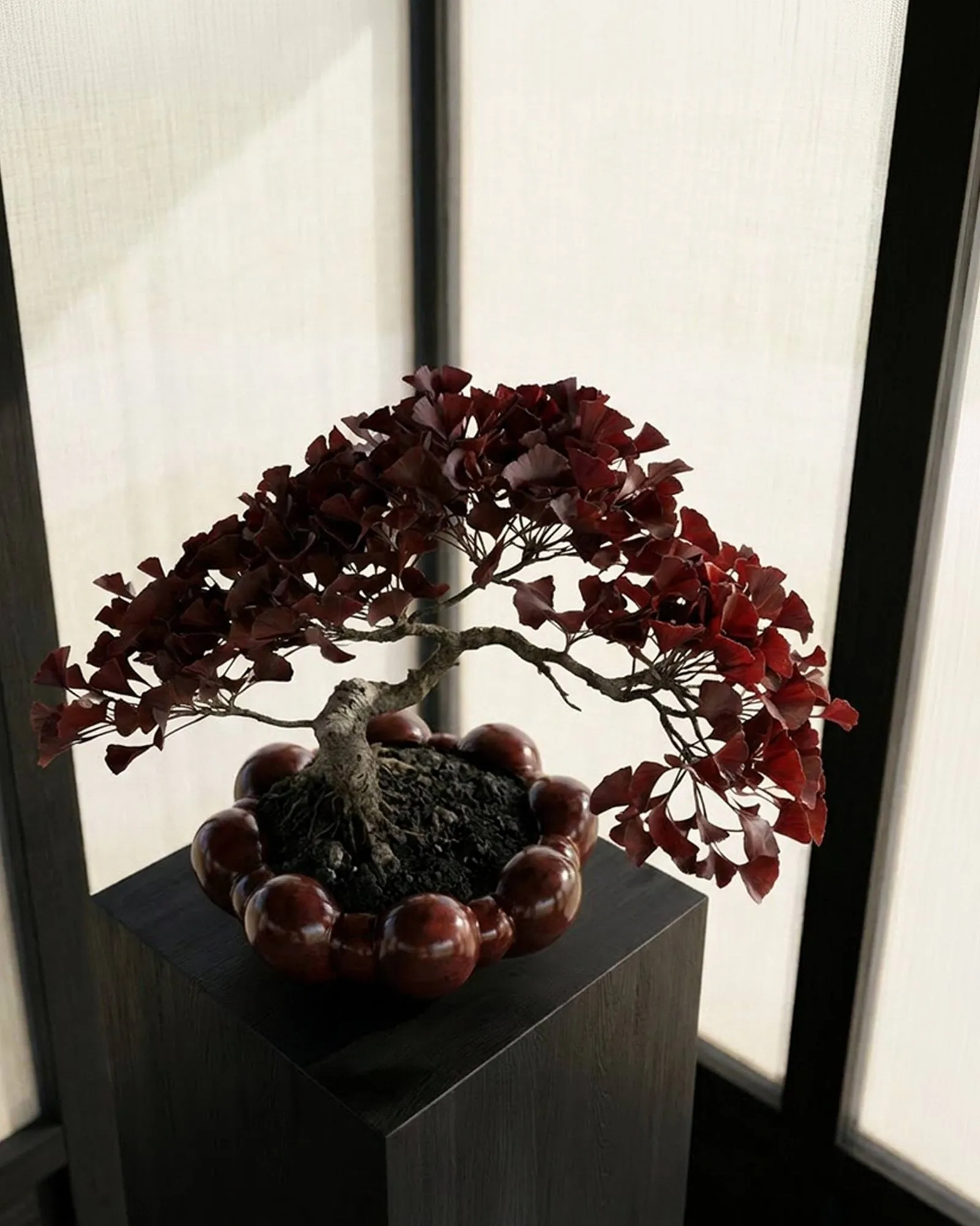 Bloom Rray Schale groß, Maroon 101 Copenhagen