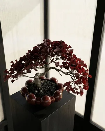 Bloom Rray Schale groß - Maroon - 101 Copenhagen
