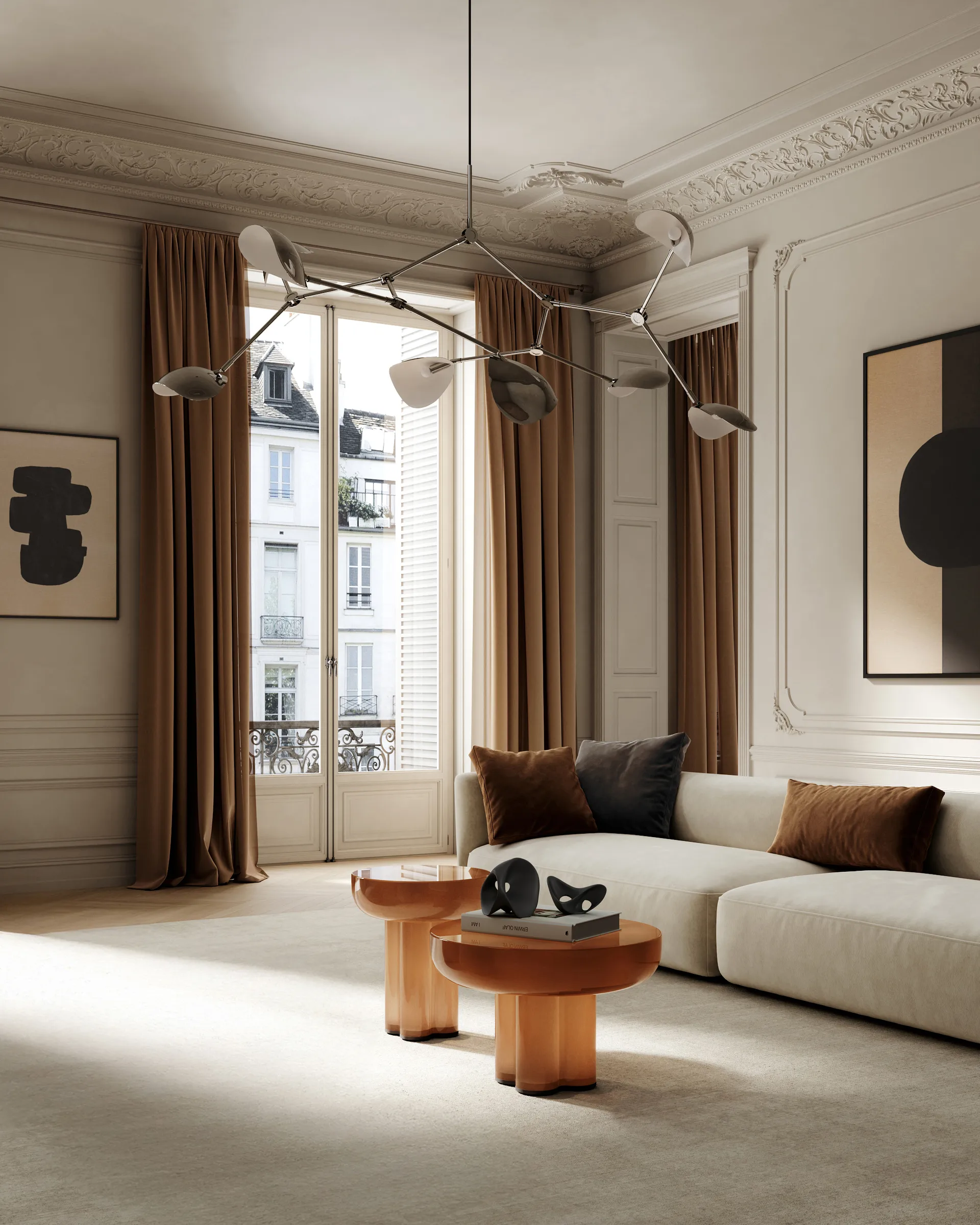 Crown Beistelltisch low Ø65cm, Caramel 101 Copenhagen