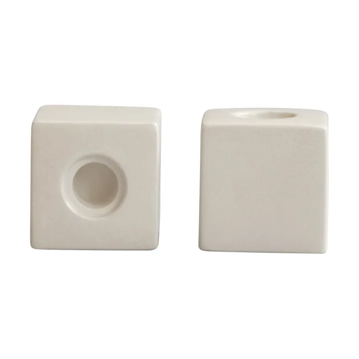 Cube Kerzenhalter 2-teilig - High Glaze Birch - 101 Copenhagen