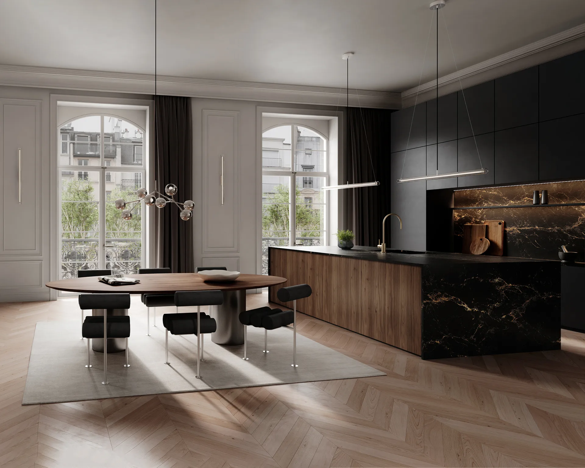 Frame Wandleuchte big, Chrome 101 Copenhagen