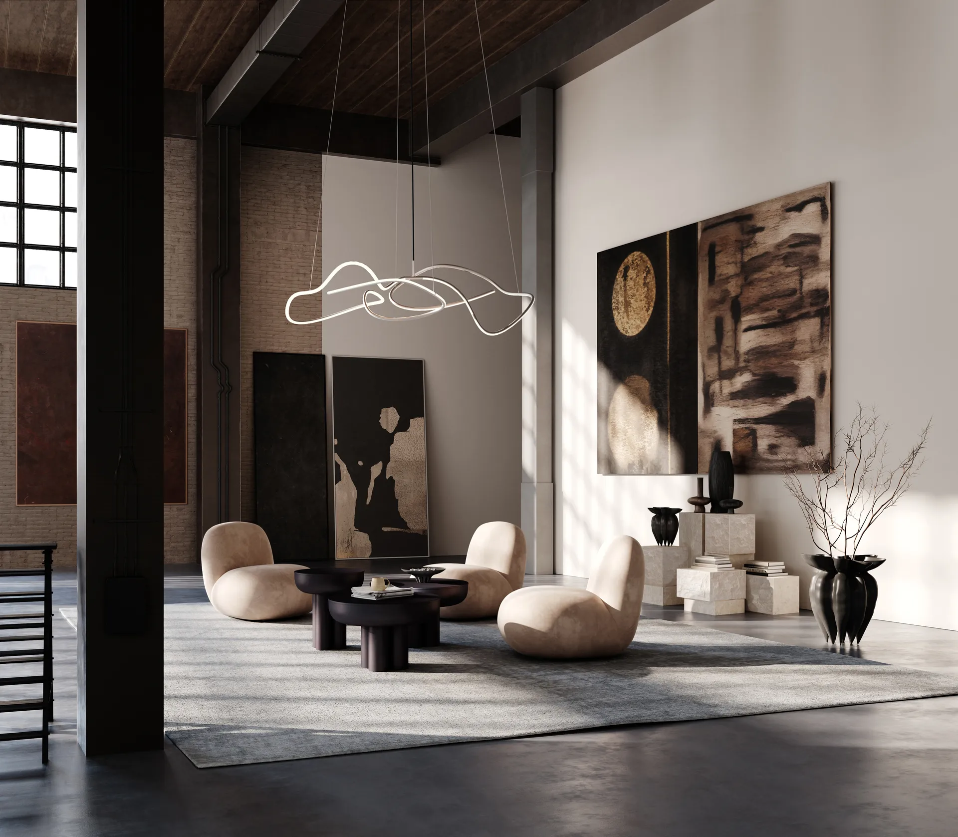 Ghost Chandelier Deckenleuchte big , Chrome 101 Copenhagen