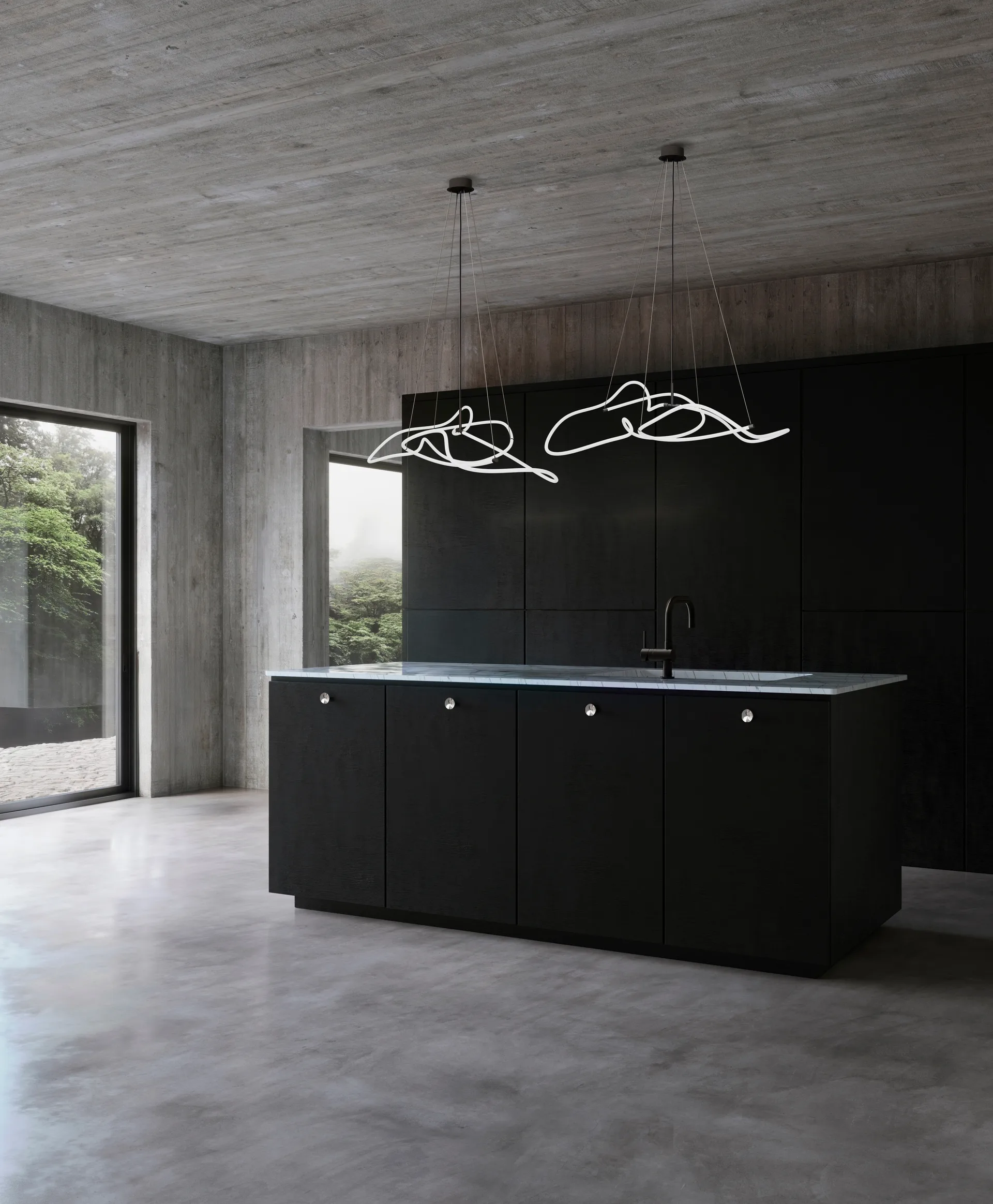 Ghost Chandelier mini Deckenleuchte, Burned black 101 Copenhagen