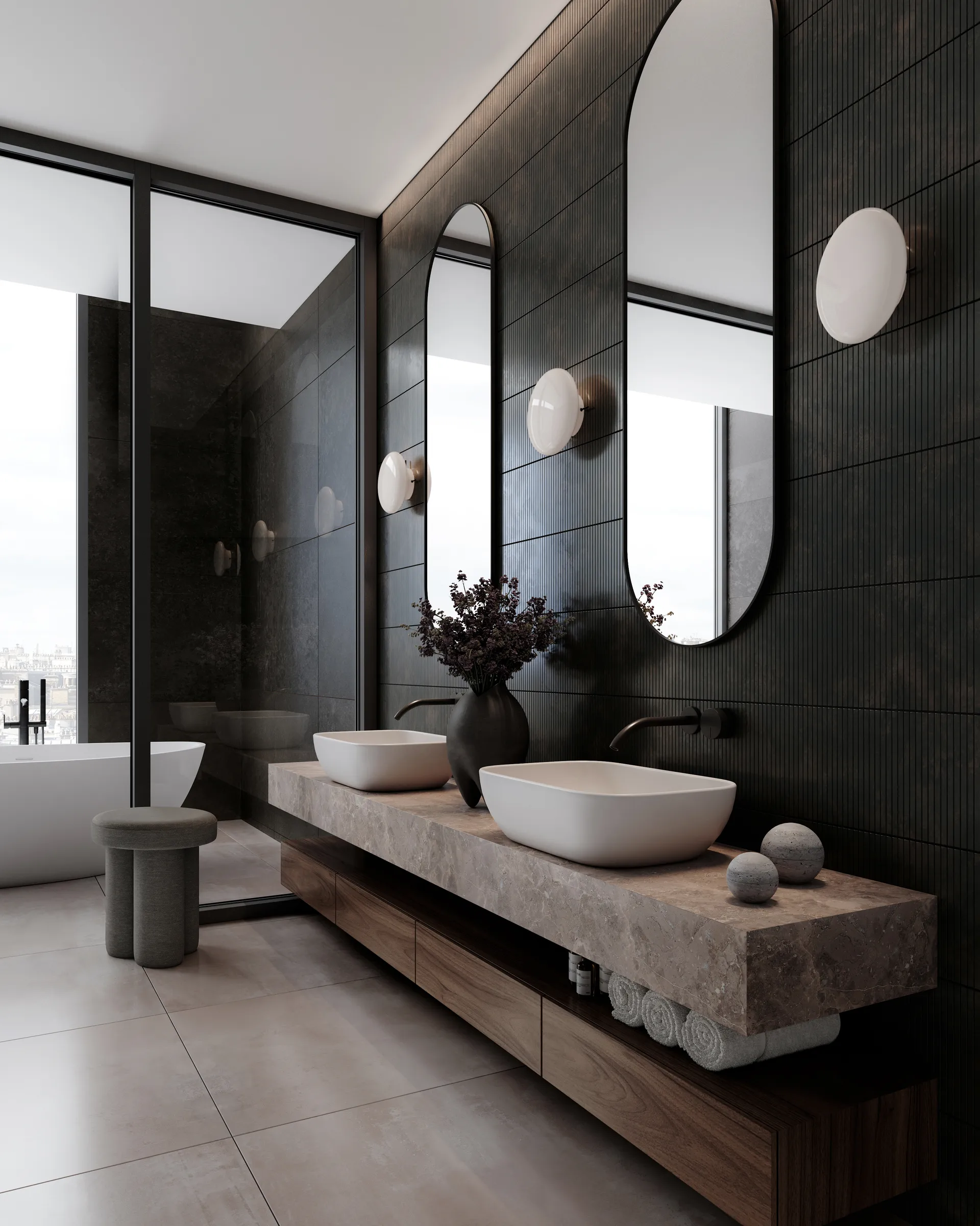 Hikari Wandleuchte, Opal White, Ø24 cm 101 Copenhagen