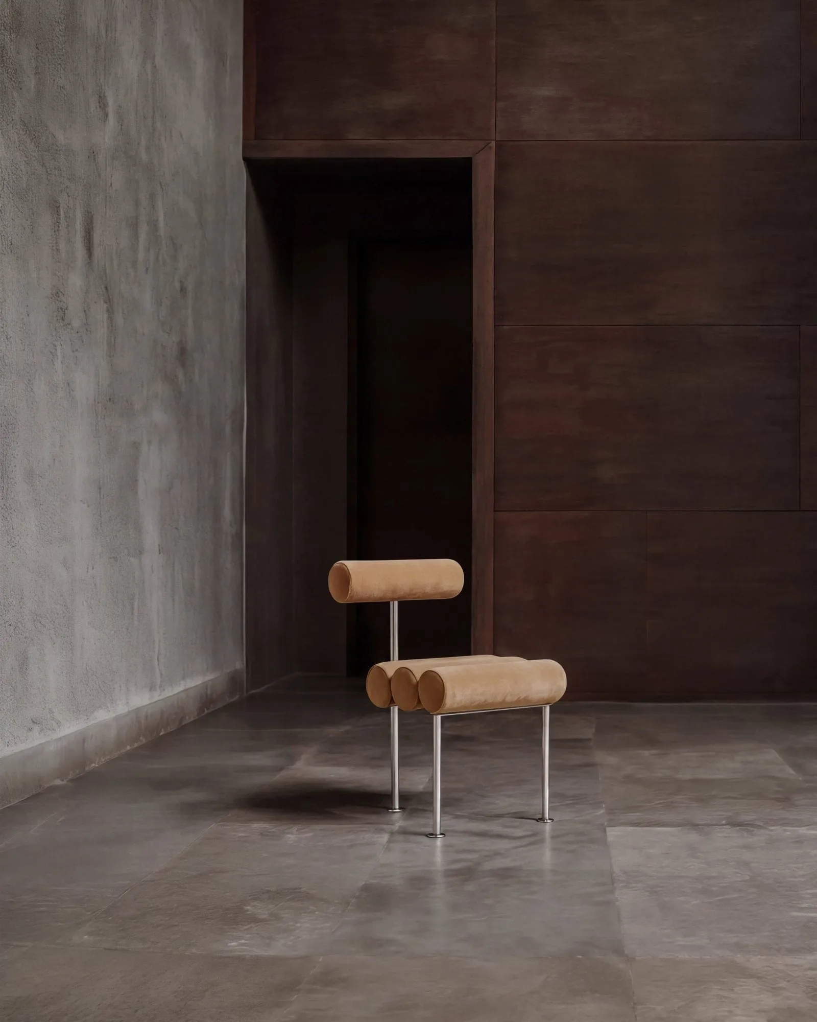 Hiro Dining Chair Stuhl, Stainless steel-desert 101 Copenhagen