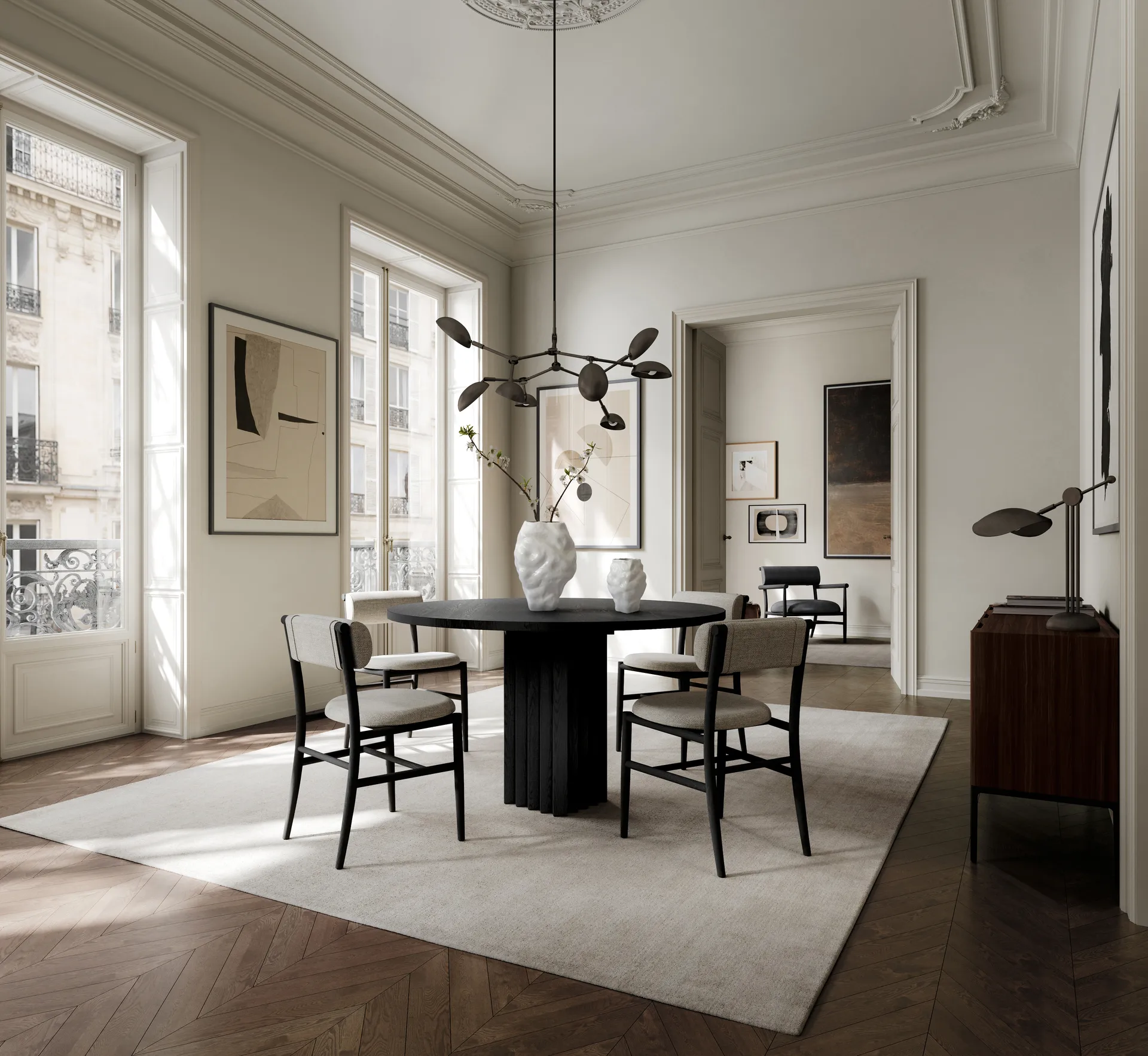 Katachi Vase medio, High glaze birch 101 Copenhagen