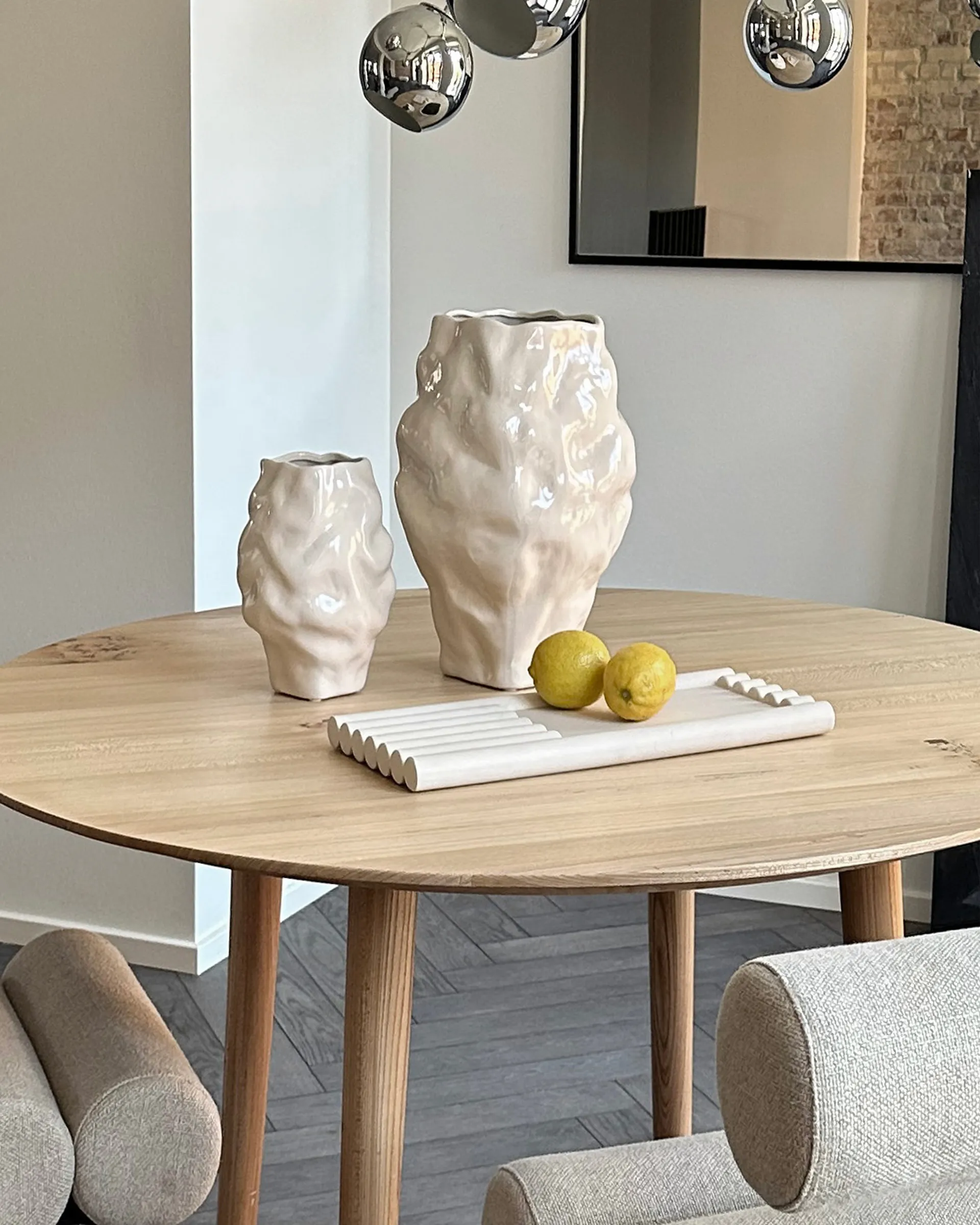 Katachi Vase mini, High glaze birch 101 Copenhagen