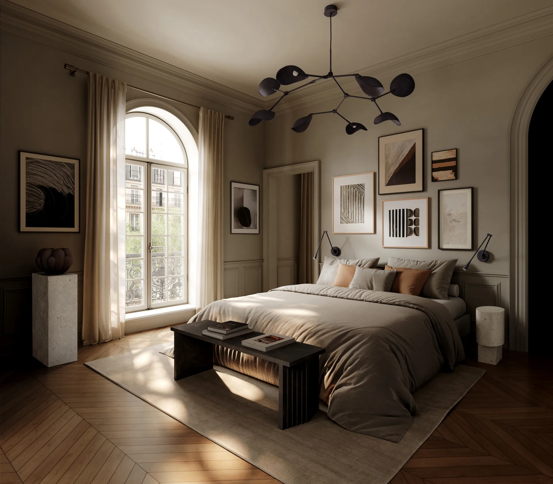 Snake Wandleuchte, Burned Black 101 Copenhagen