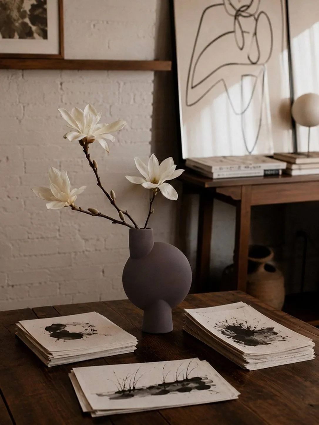 Sphere Bubl Vase Medio, Chocolate brown 101 Copenhagen
