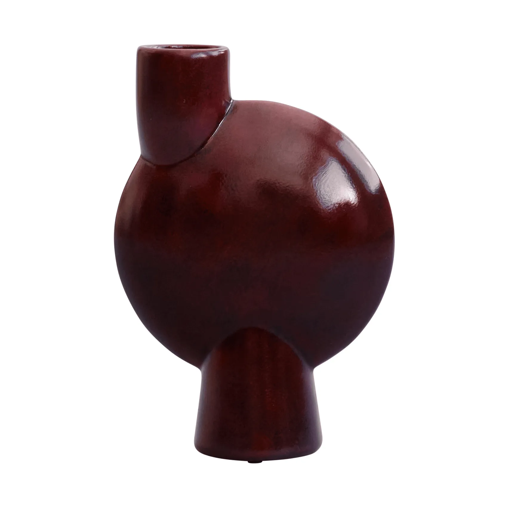 Sphere Bubl Vase Medio, Maroon 101 Copenhagen