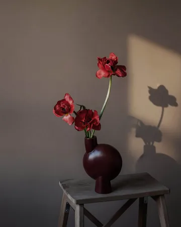 Sphere Bubl Vase Medio - Maroon - 101 Copenhagen