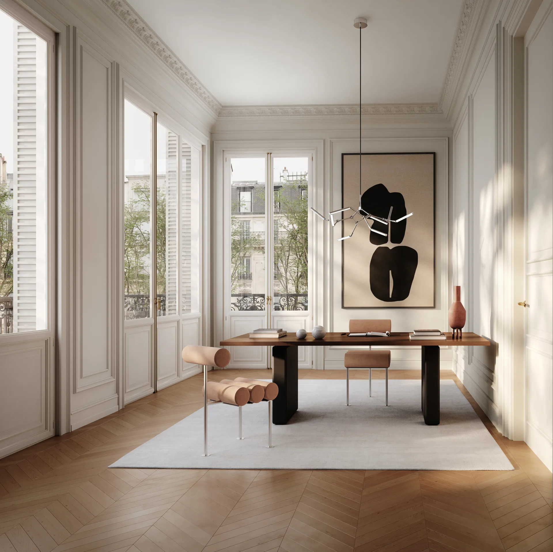 Stick chandelier Kronleuchter mini, Chrome 101 Copenhagen