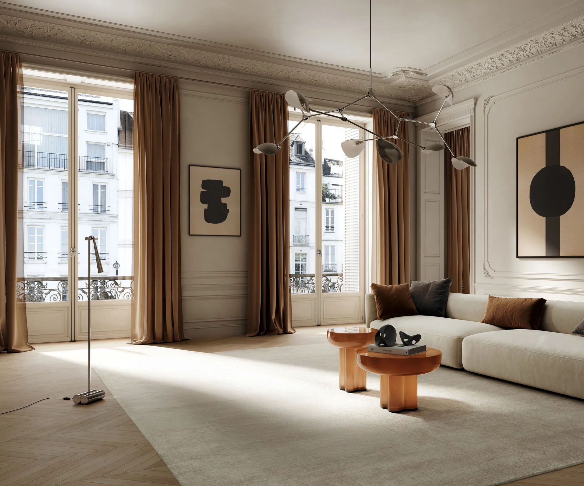 Stingray Kronleuchter grande, Chrome 101 Copenhagen