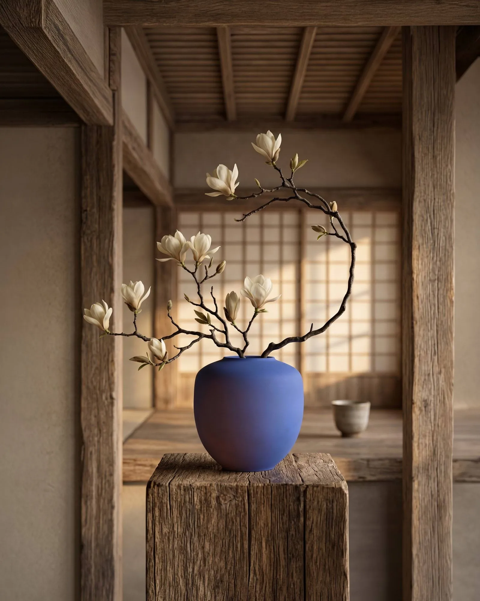 Sunao Vase medio 30 cm, Marrakech blue 101 Copenhagen