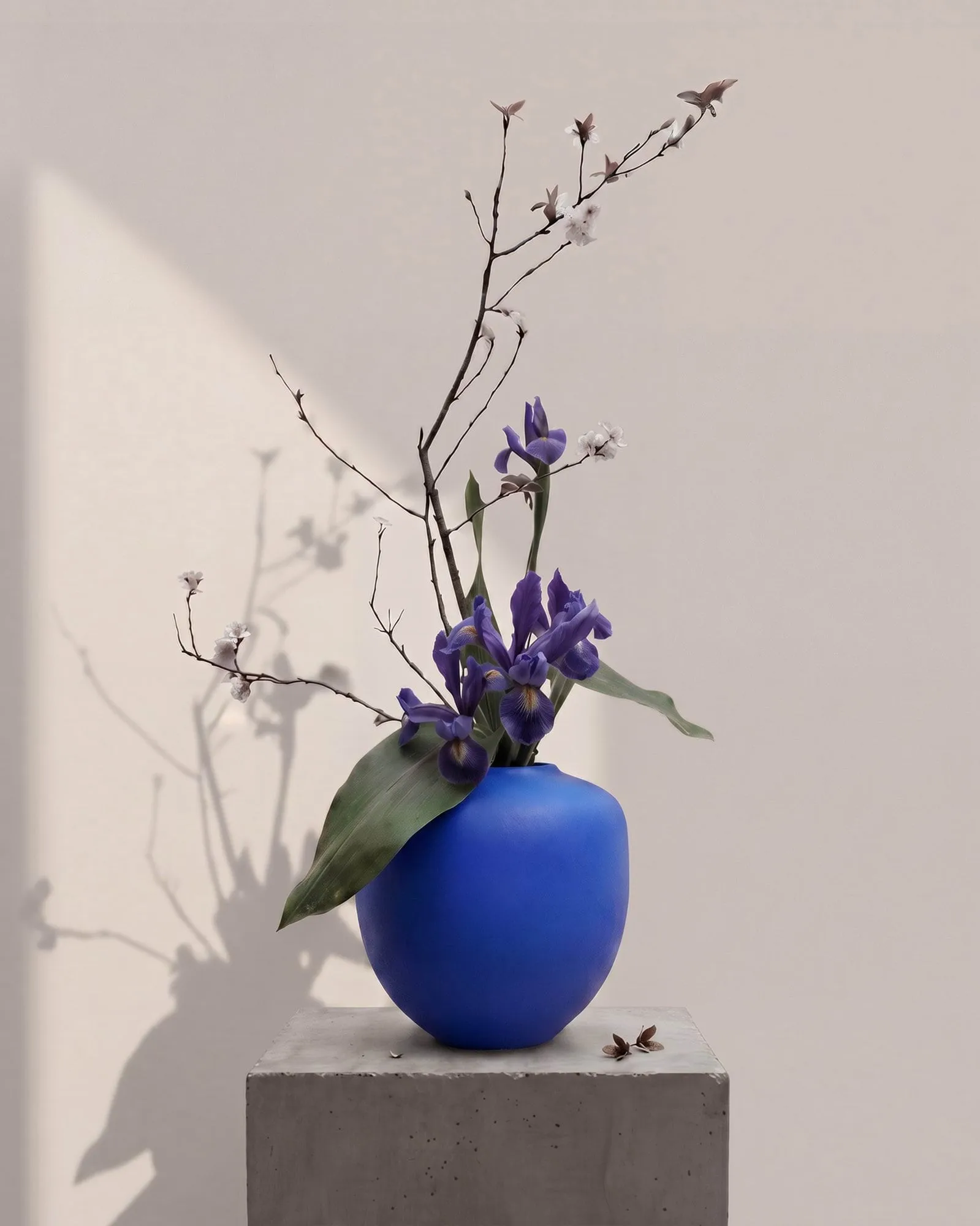 Sunao Vase medio 30 cm, Marrakech blue 101 Copenhagen