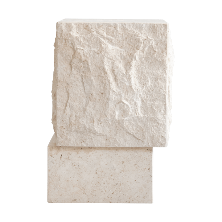 Temple Beistelltisch tall 50x33 cm, Chrome-limestone 101 Copenhagen