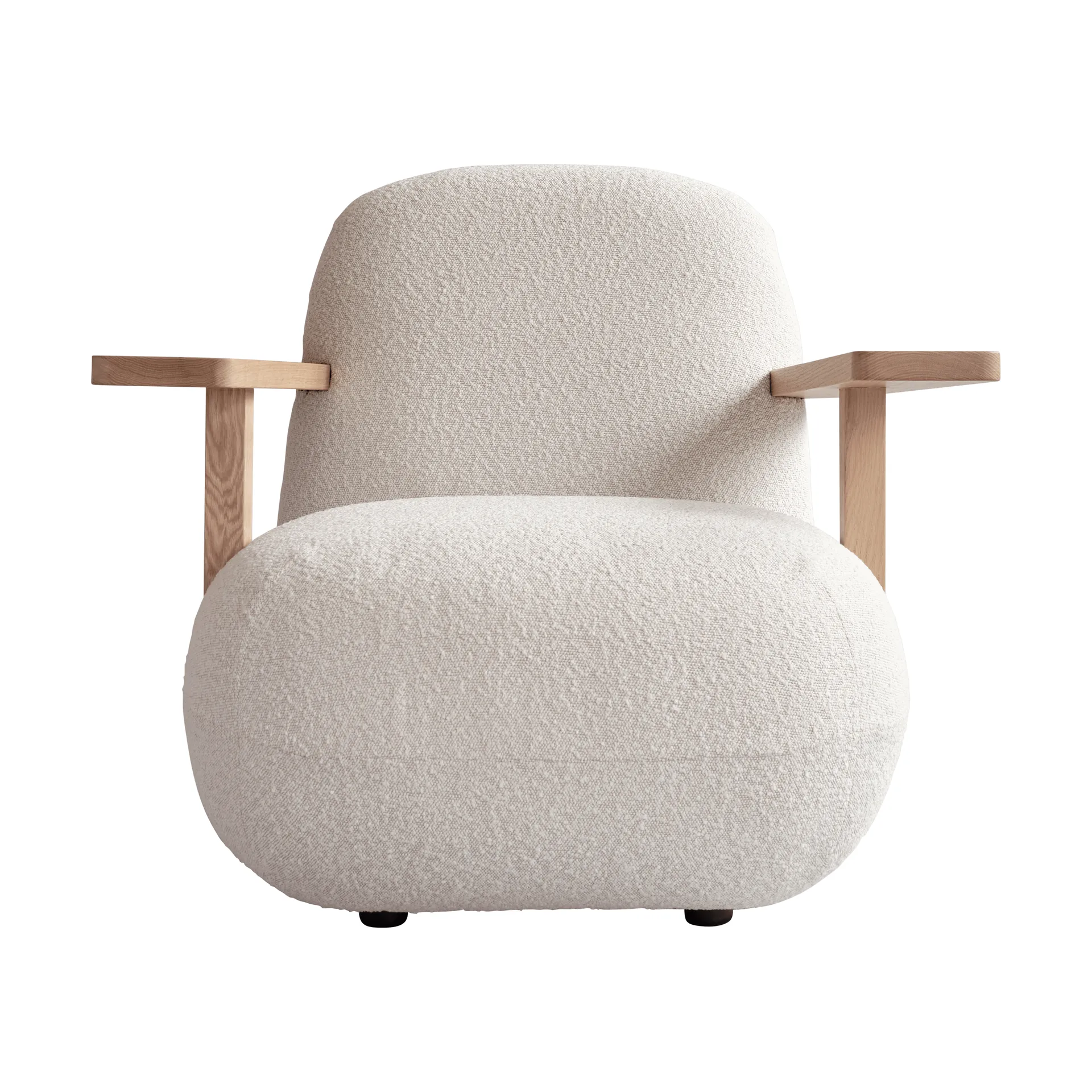 Toe chair Sessel mit Armlehnen, Natural oak-off white 101 Copenhagen