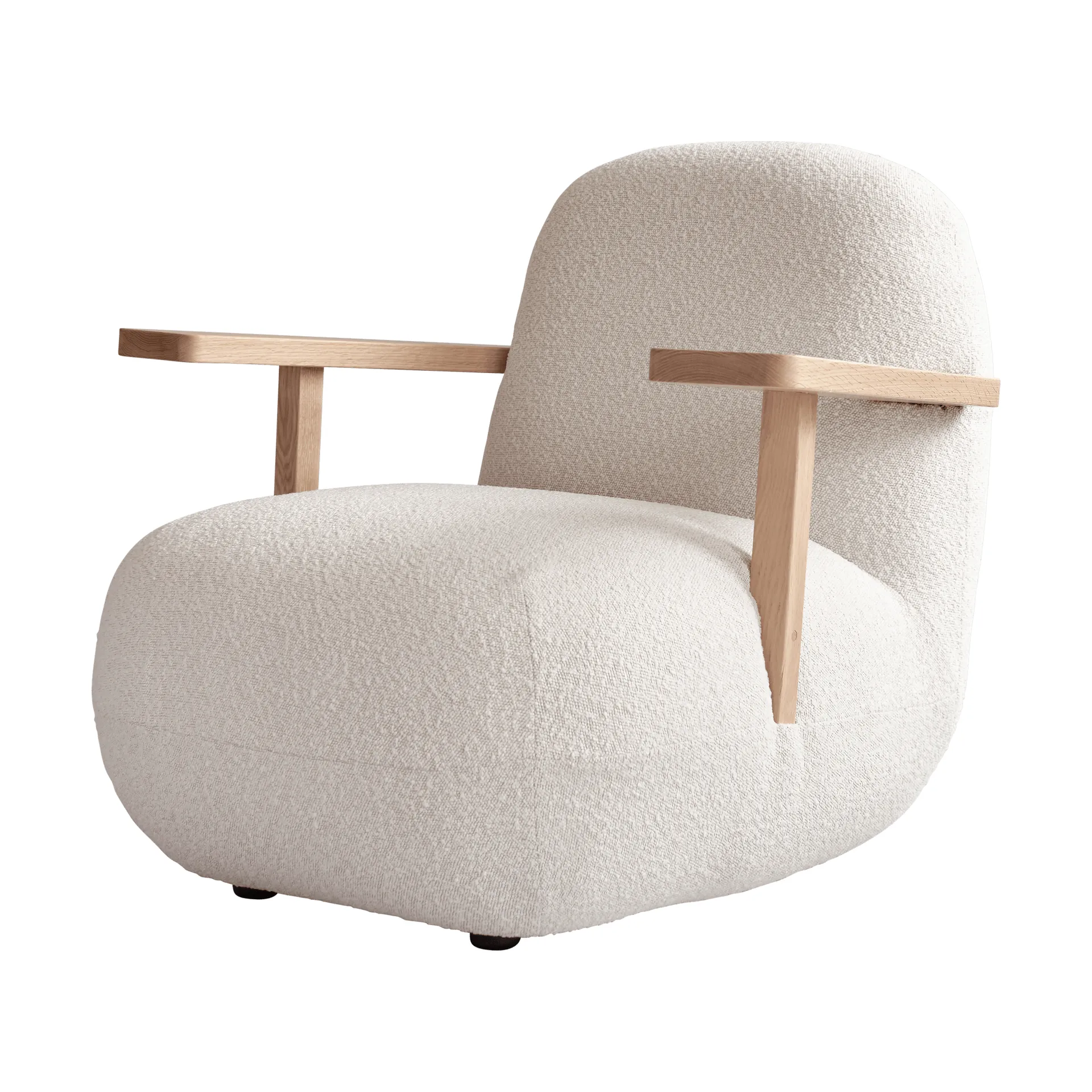 Toe chair Sessel mit Armlehnen, Natural oak-off white 101 Copenhagen