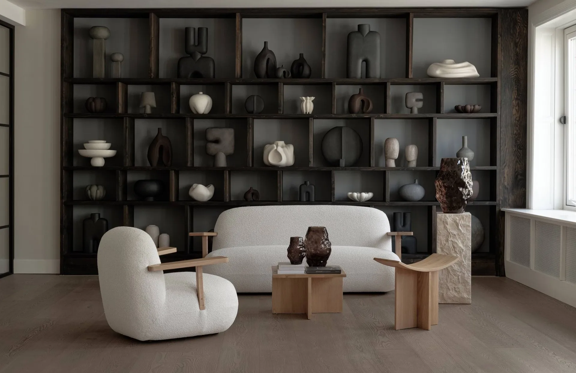 Toe chair Sessel mit Armlehnen, Natural oak-off white 101 Copenhagen