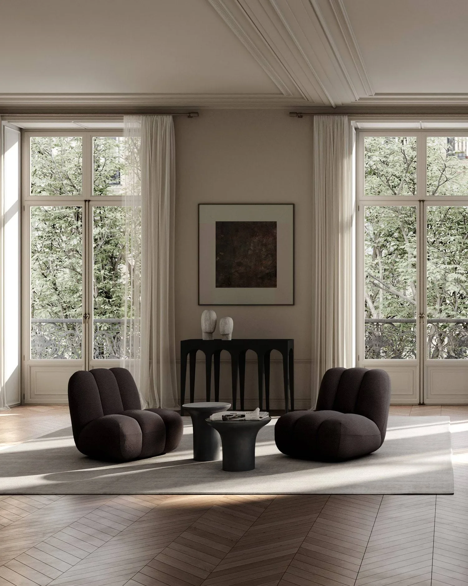 Toe Lounge-Sessel, Dark brown 101 Copenhagen