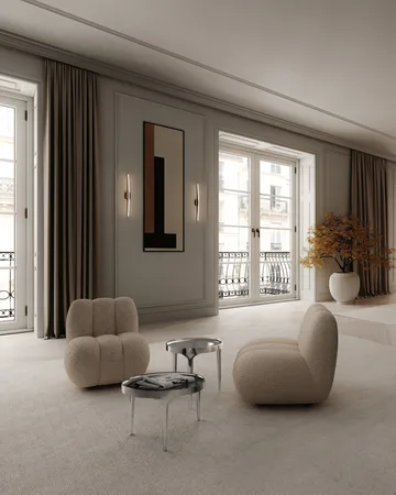 Toe Loungesessel bouclé - Smoked sand - 101 Copenhagen