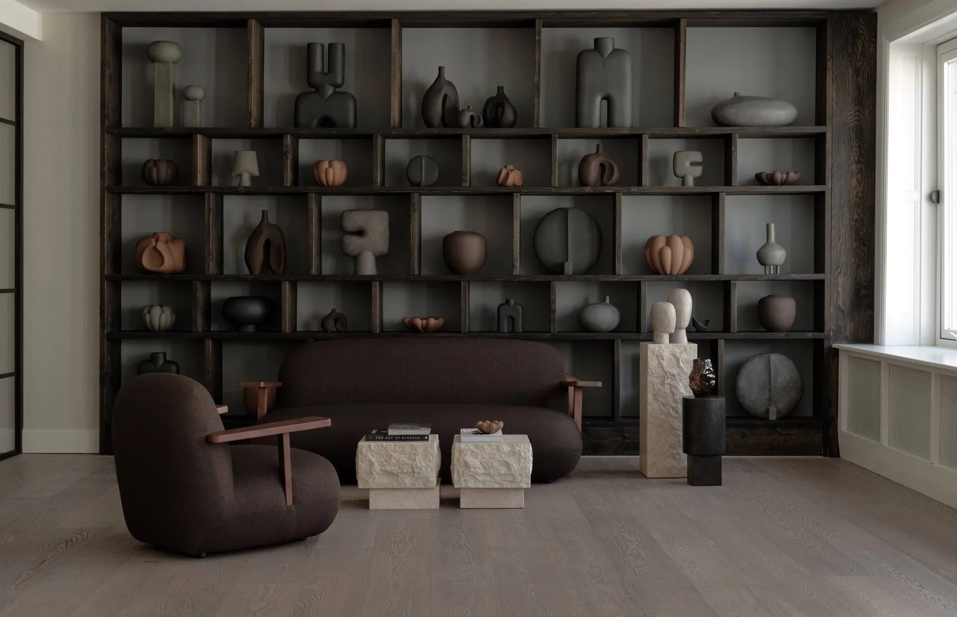 Toe Sofa, Classic brown oak-dark brown 101 Copenhagen