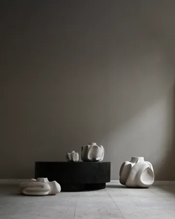 Wabi Fat Vase 23 cm - Birch - 101 Copenhagen