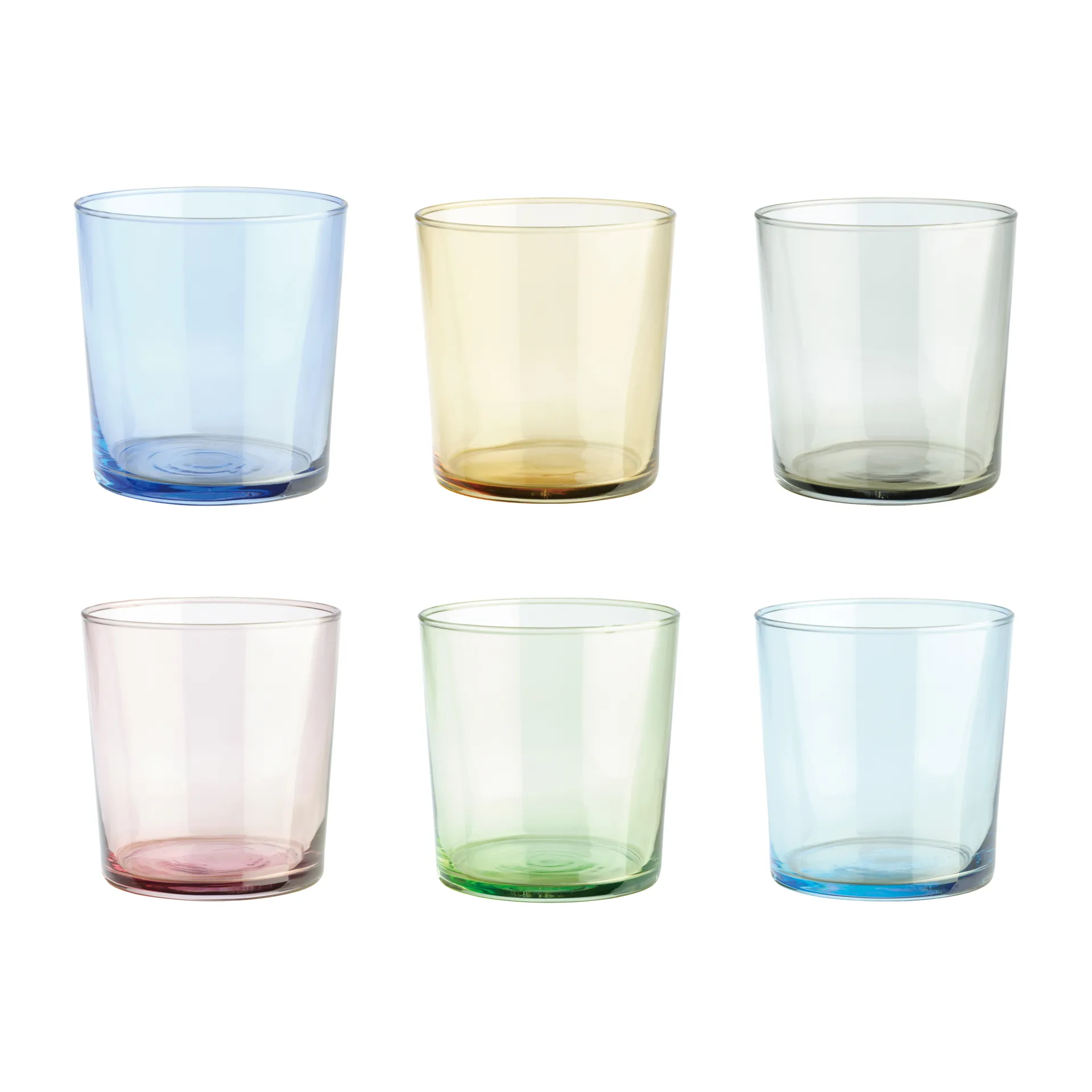 Café Wasserglas multi, 6er Pack Aida