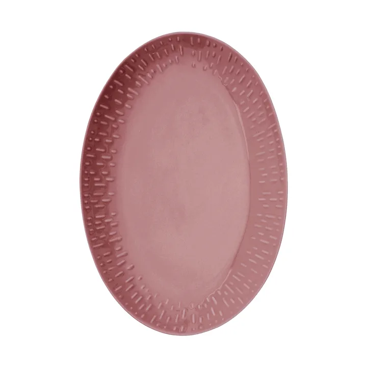 Confetti Ovales Servierplatten-Tablett - Bordeaux, 25,5 x 36 cm - Aida