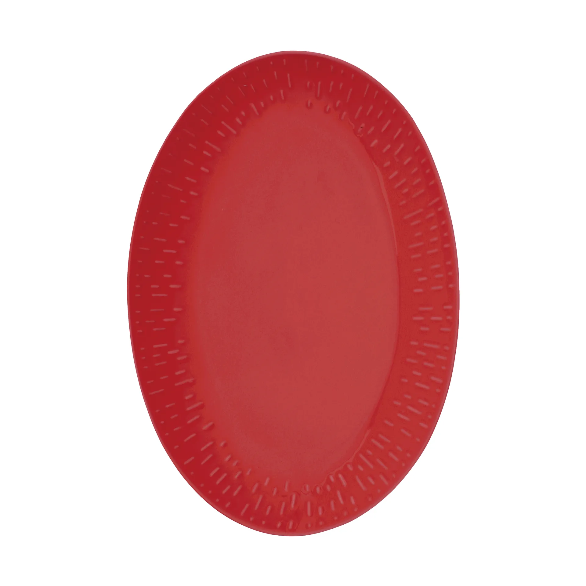Confetti Ovales Servierplatten-Tablett, Chili, 25,5 × 36 cm Aida