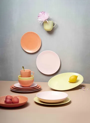 Confetti Ovales Servierplatten-Tablett - Lemon, 25,5×36 cm - Aida
