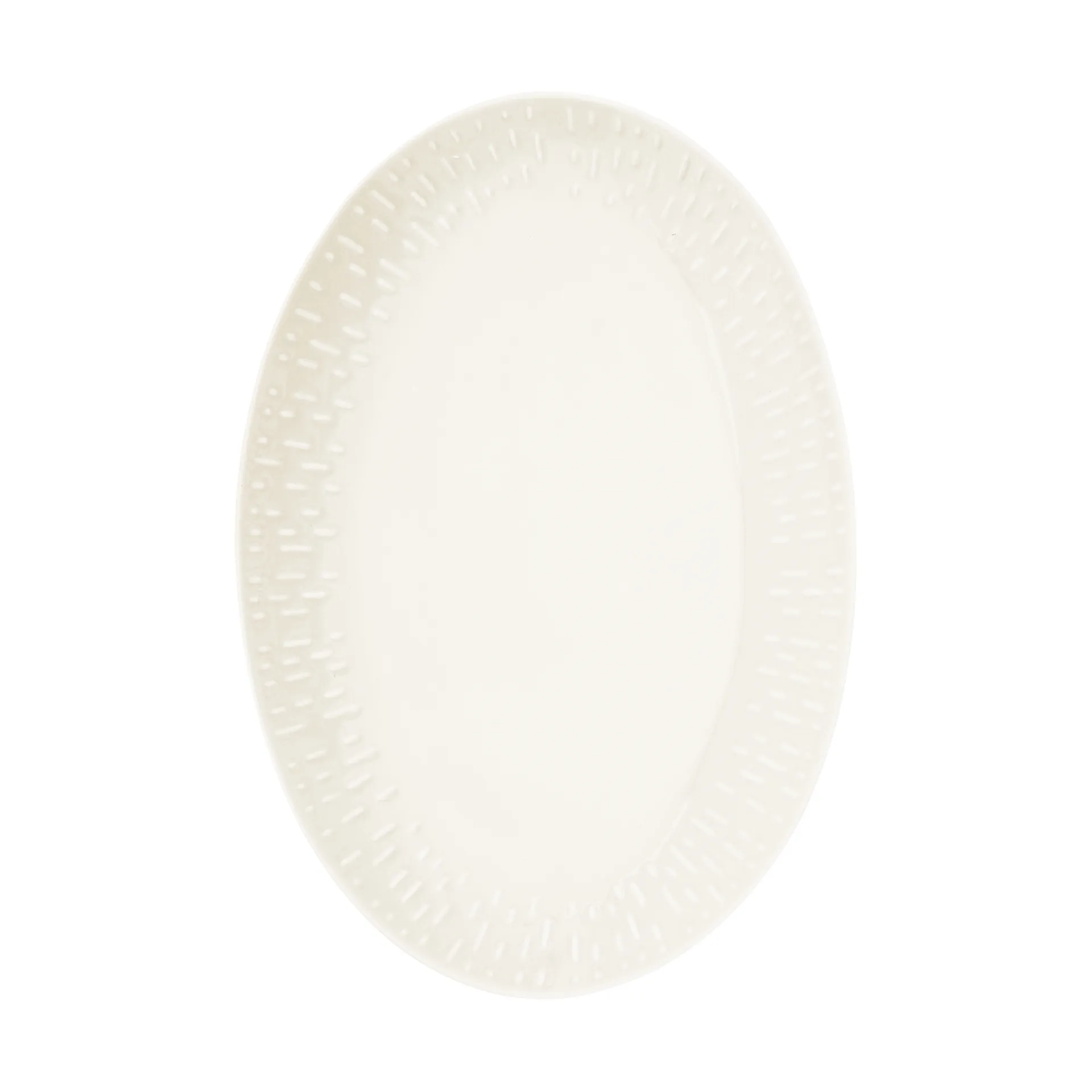 Confetti Ovales Servierplatten-Tablett, Vanilla, 25,5×36 cm Aida