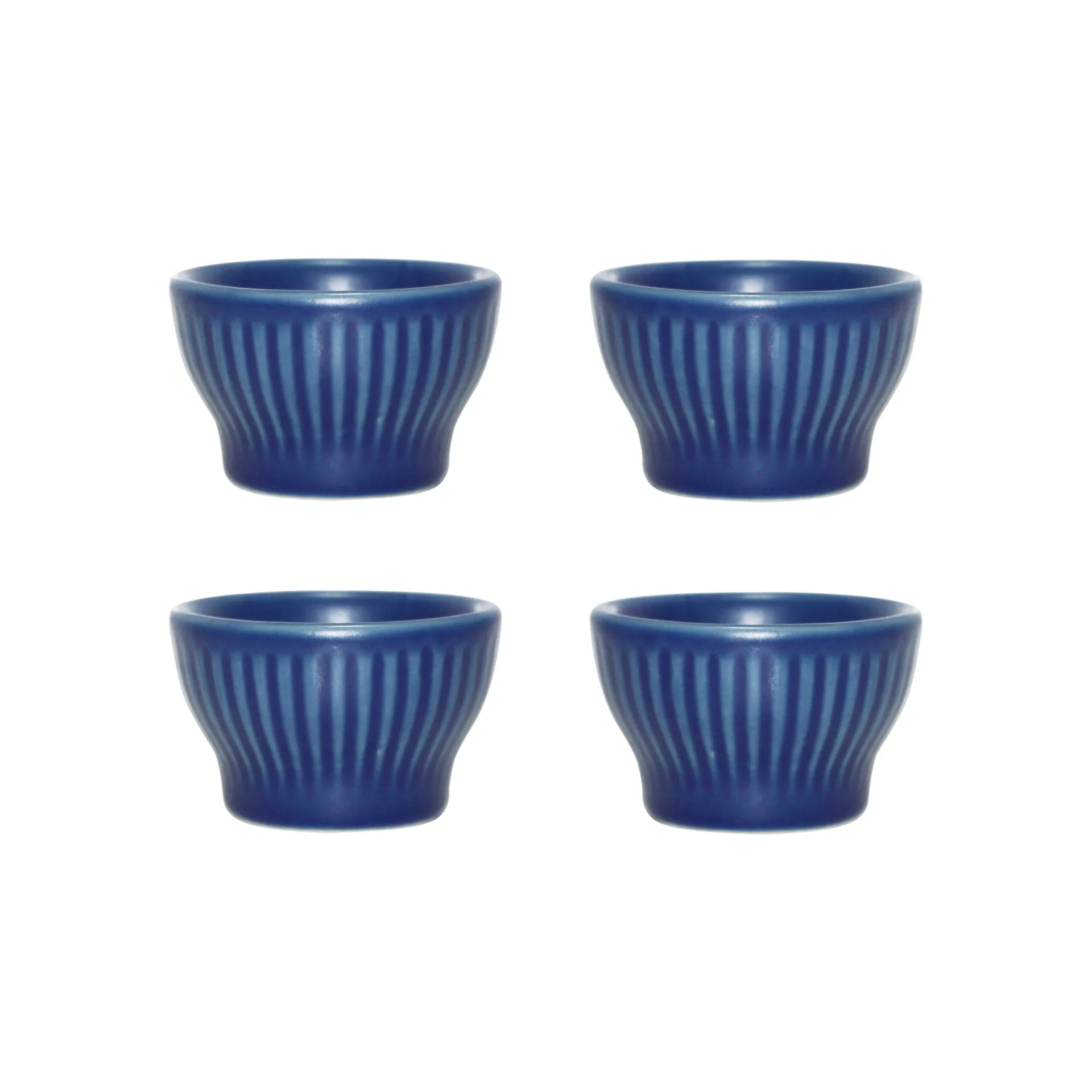 Groovy Eierbecher 4er Pack, Blue stoneware Aida