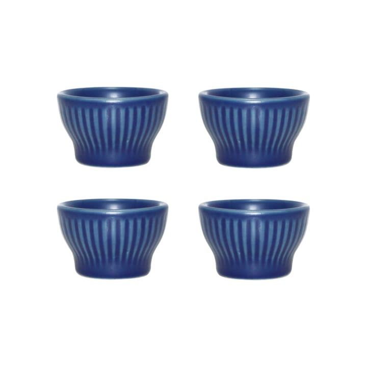 Groovy Eierbecher 4er Pack - Blue stoneware - Aida