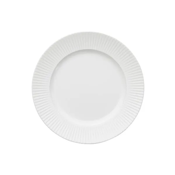 Groovy Teller 21 cm, Weiß Aida