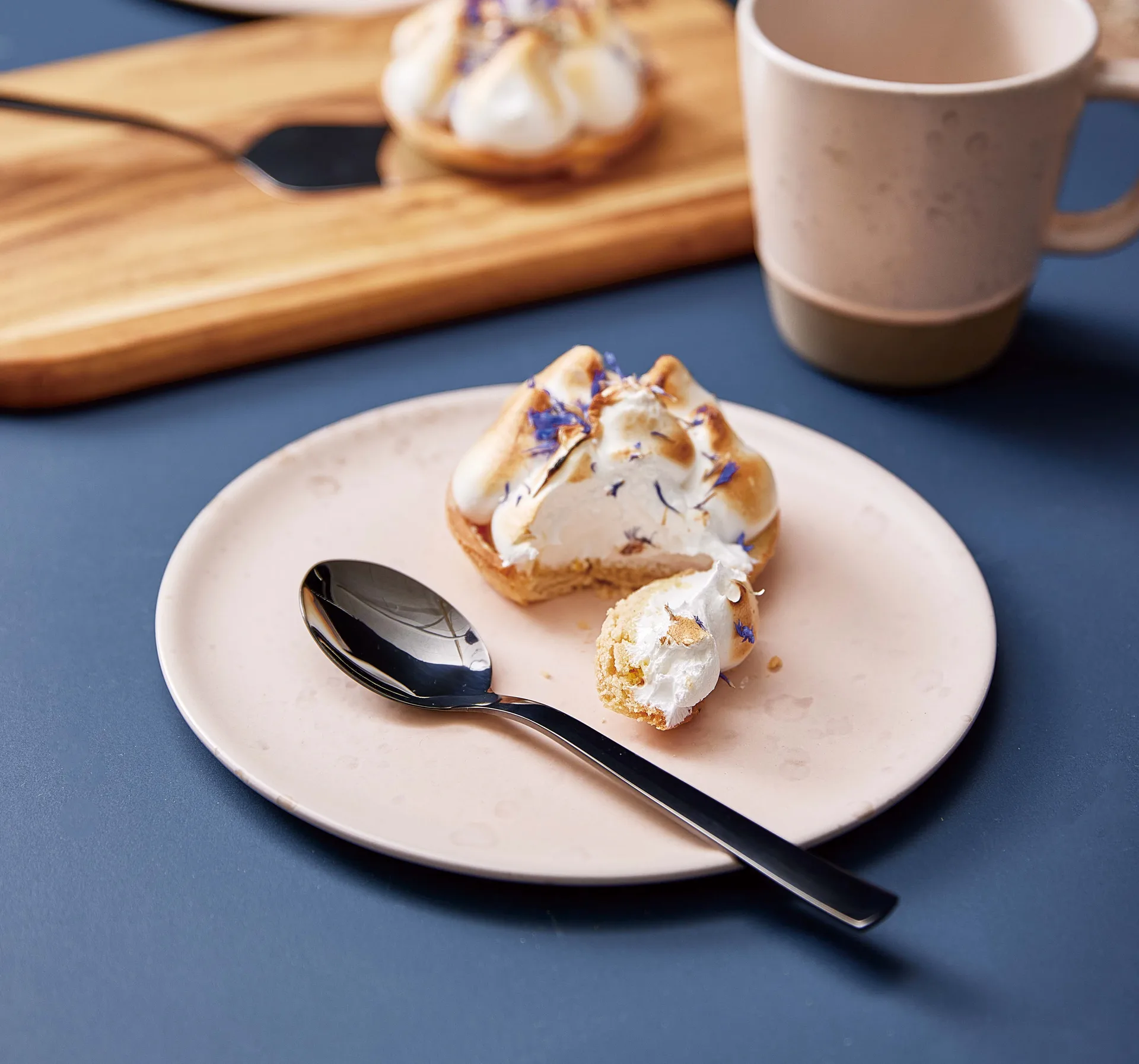 Raw Dessertlöffel 4er Pack, Schwarz Aida