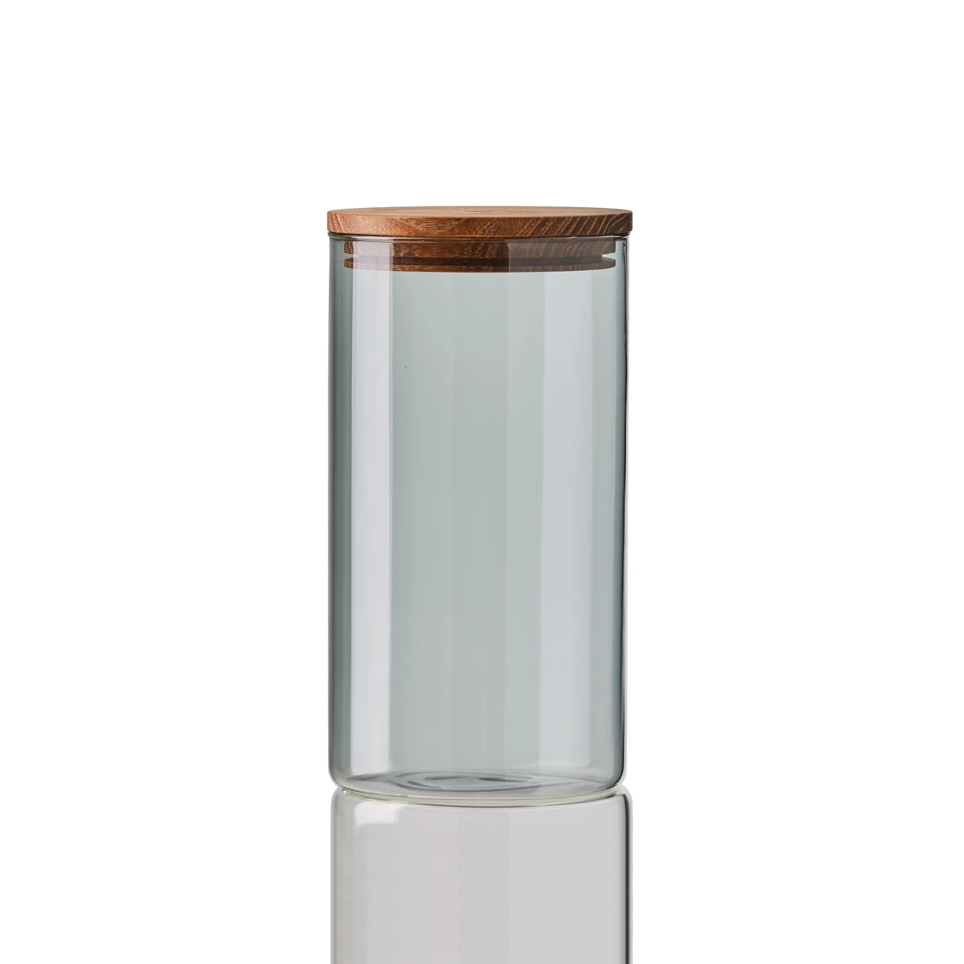 Raw Glasbehälter mit Holzdeckel, Mittel Aida