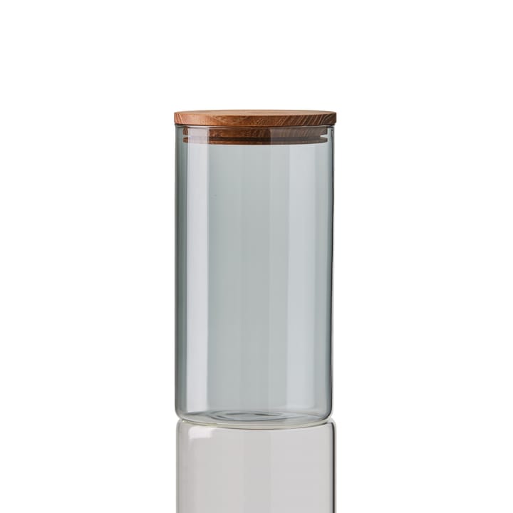 Raw Glasbehälter mit Holzdeckel, Mittel Aida