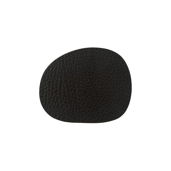 Raw Glasuntersetzer Leder 6er Pack, Black buffalo (schwarz) Aida