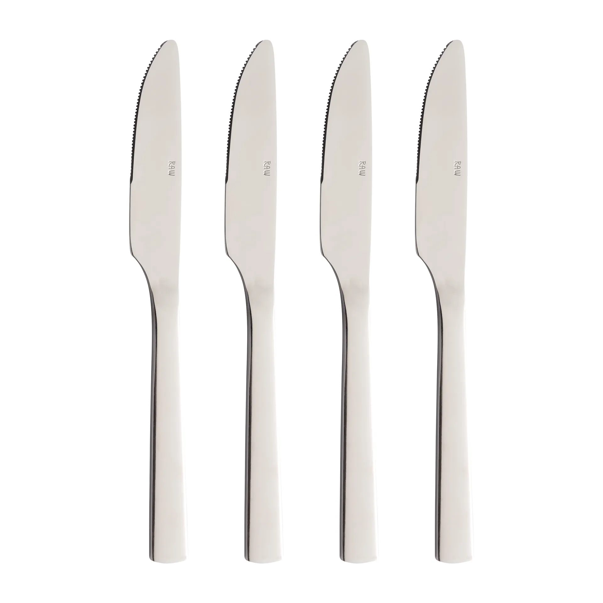 Raw Messer 4er Pack, Edelstahl Aida