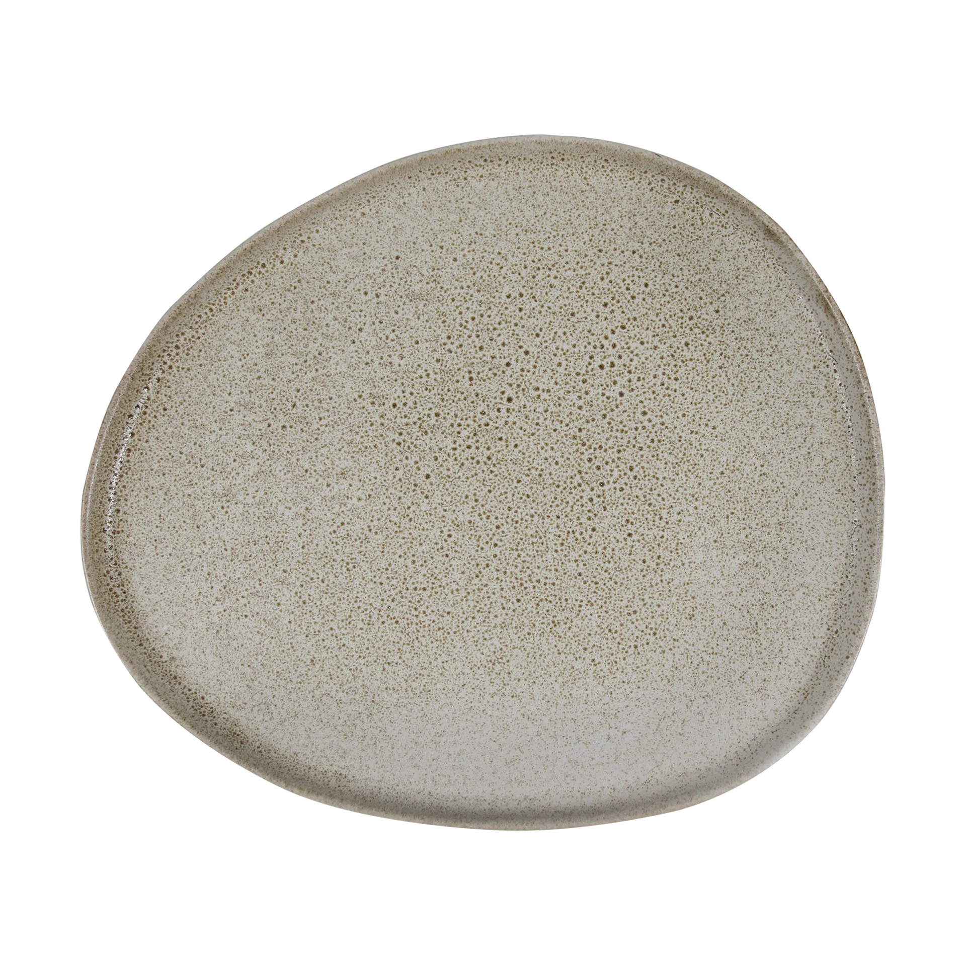 Raw Organic Teller 29 x 25cm, Sandy beige Aida