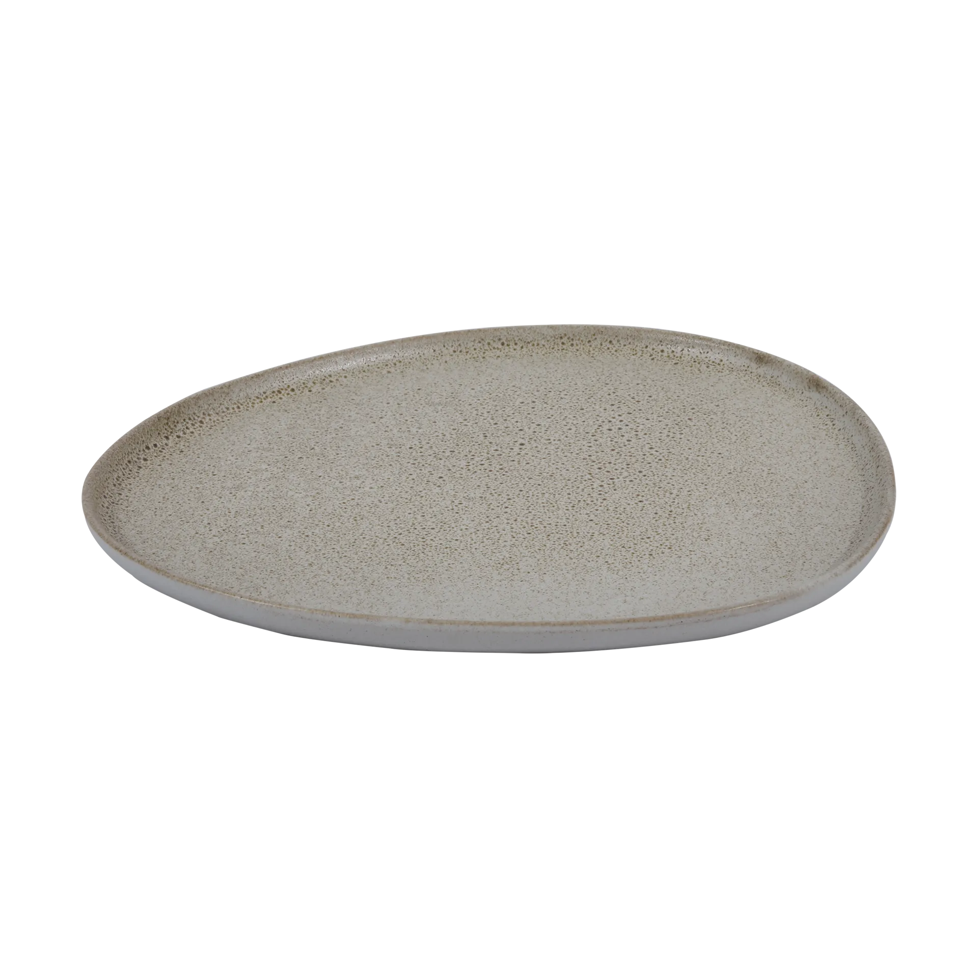 Raw Organic Teller 29 x 25cm, Sandy beige Aida