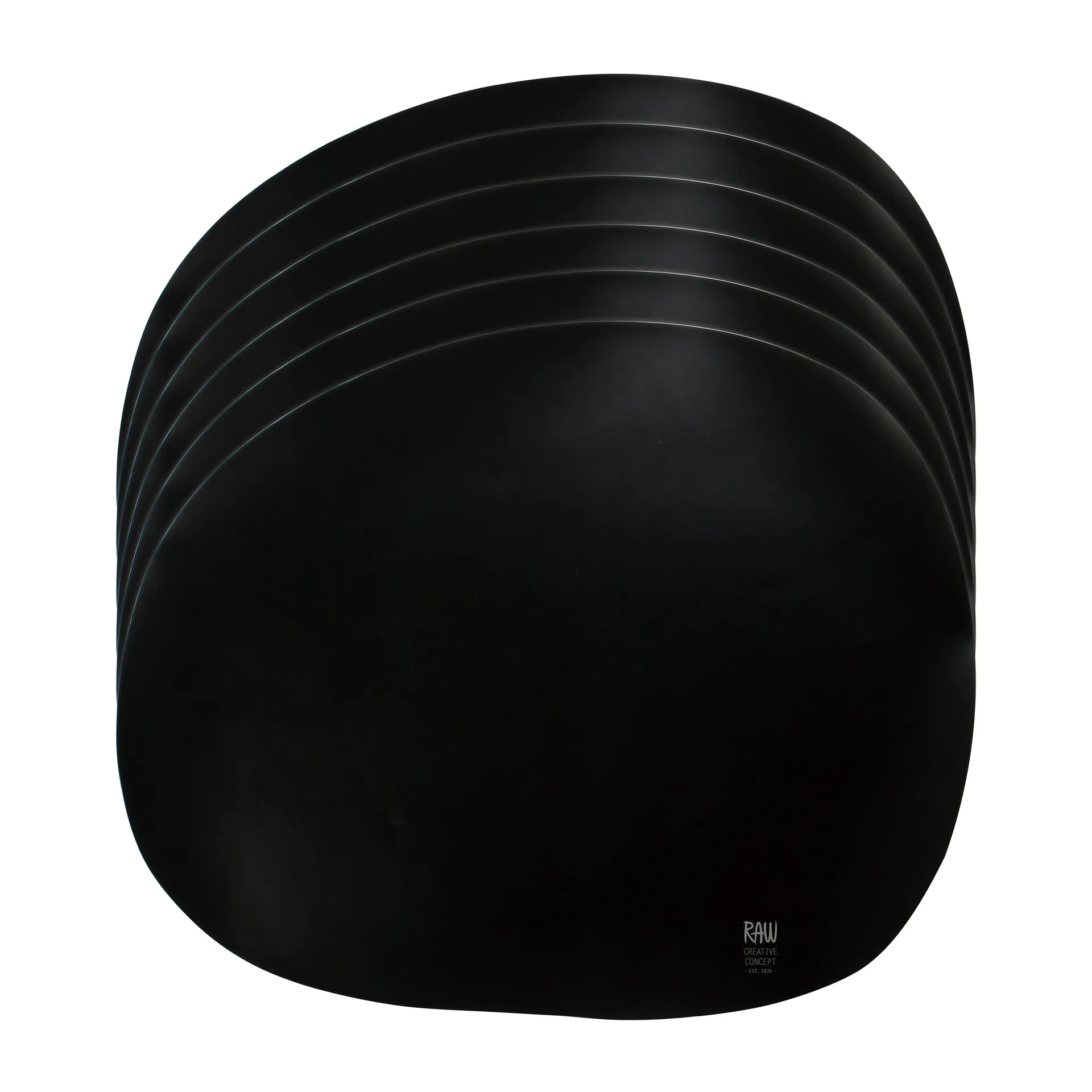 Raw Platzdecke Silikon 6er Pack, Schwarz Aida