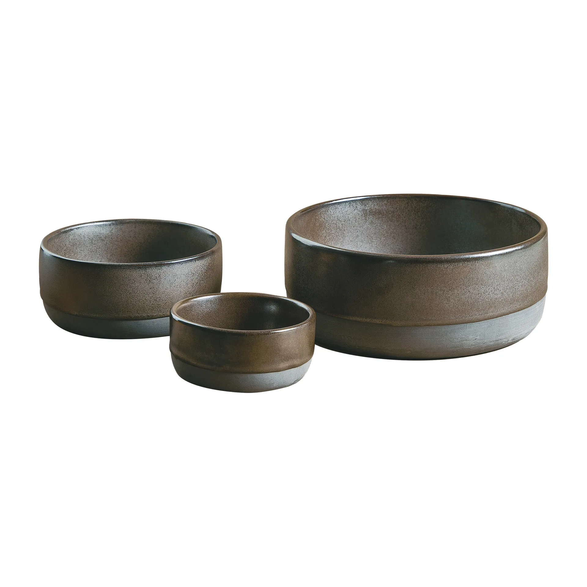 Raw Schale 3 Teile, Metallic brown Aida