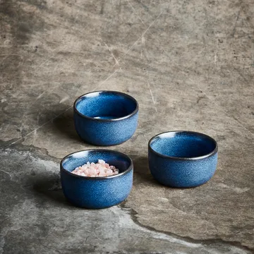 Raw Schale mini Ø7,5cm 3er Pack - Midnight blue - Aida