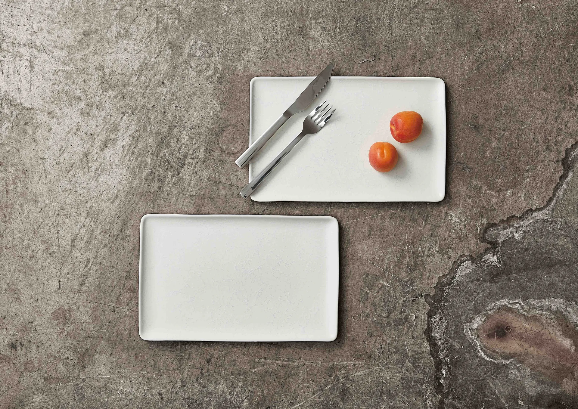 Raw Teller 31,5 x 20cm, Arctic white Aida