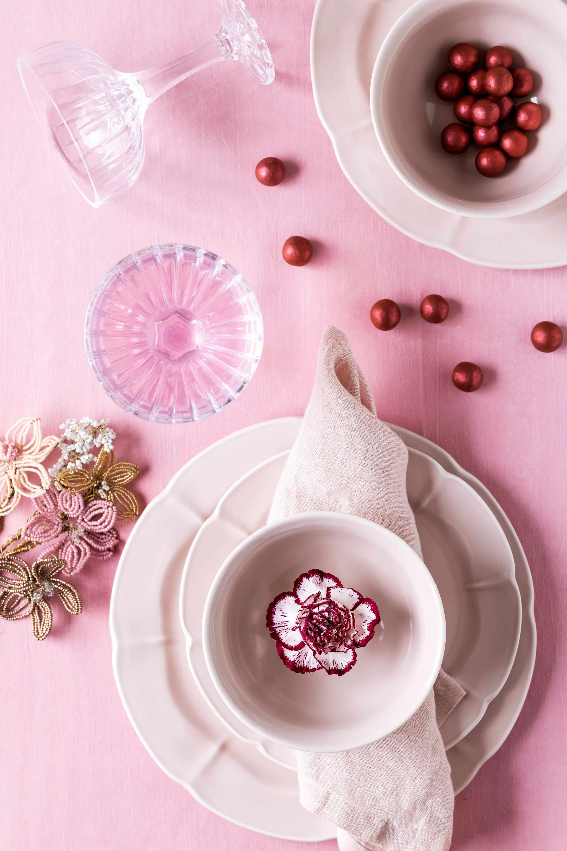 Søholm Solvej Teller 26,5cm, Soft pink Aida