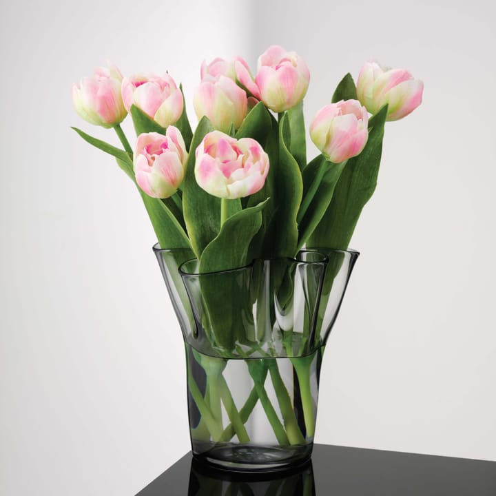 Tulip Vase 20cm, Smoke Aida